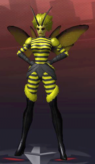 a character that looks like a humanoid semi-undead bee